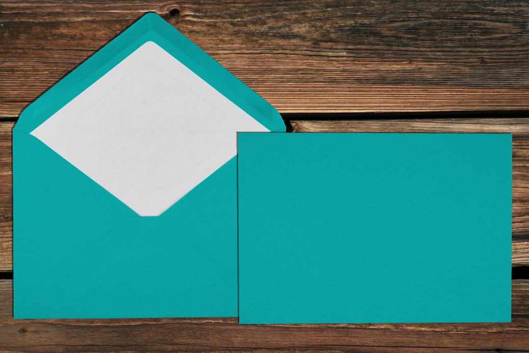 Briefhüllen mit Seidenfutter C5 157x225 mm Nassklebend Ocean gerippt 100 g/qm